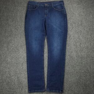 Mott & Bow Jeans Womens 32x32 Boyfriend Fit Straight Leg Dark Wash Blue Denim